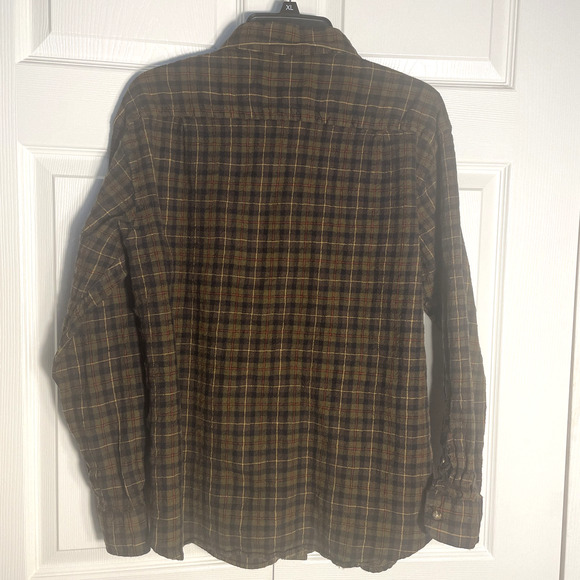 Vintage 90s Sir Pendleton Shirt Men XXL Brown Plaid Wool Button Down Runs Small - Picture 4 of 11
